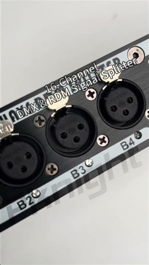 ✨ 4×4 RDM-DMX Splitter — One Unit, Four Fully Isolated Outputs!
