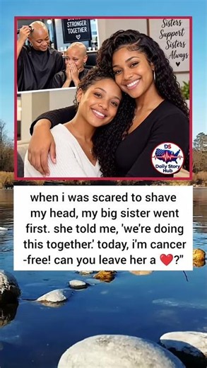 When I was scared to shave my head, my sister did this... 🥺❤️ #shorts