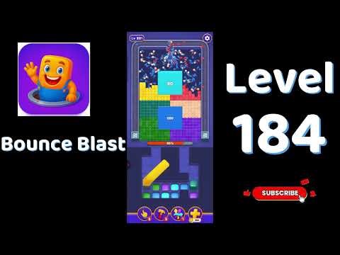 Bounce Blast Level 184 Walkthrough 🎮💥 | Tricky Ball Puzzle Solution | Go Answer
