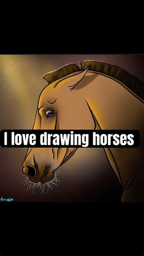 Love drawing horses! #horse #mustang #horsegirl #Drawing #Digitalart #Timelapse ￼ #riding #horse