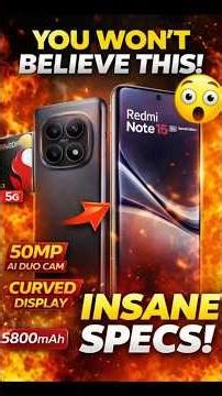 Smartest Upgrade with Smartest Note! 🤯 Slimmest and Lightest Note Ever* 📱 #REDMINote15SE #Ad