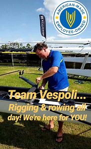 We’ve been rigging and rowing all day 🚣🏾‍♀️ #TeamVespoli See more highlights from the 2018 World Rowing Masters Regatta here: bit.ly/2Ot4Szb 📲 | Vespoli Racing Shells