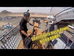 Insane COP hits mega ramp on Patrol BIKE!!