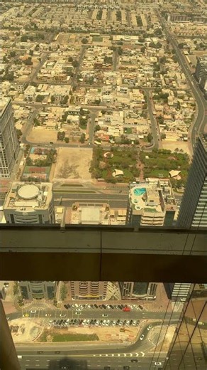 Dubai city view from top floor of Gevora hotel #uae #travel