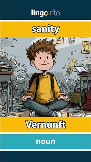 🇬🇧🇩🇪 sanity - Vernunft : learn English : Lernen wir Englisch : vocabulary builder
