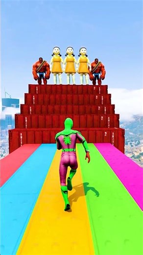 GTA 5 Epic Water Ragdolls | Spider-Man Jumps / Fails ep.17861 #shorts