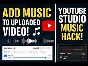 Replace or Add Music to Uploaded YouTube Video – No Re-upload Needed! | Full Guide #youtube (2026)