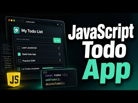 JavaScript Todo App Project Part 1 | 2/Sep/2026