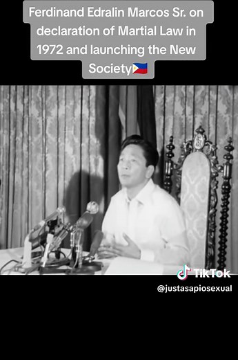 Ferdinand Marcos Sr. on Martial Law Declaration in the Philippines