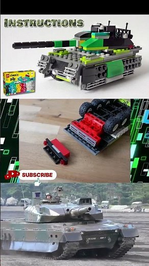 Learn how to build a battle tank using LEGO Classic 11036! – Fun and Easy! (Alternate) | #shorts