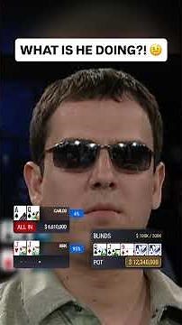 Will He FOLD a Set on the Flop??? 😅 #poker #casino #pokerhands