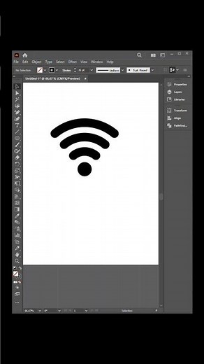Wi-Fi logo design in Adobe Illustrator #illustrator #tutorial #logo