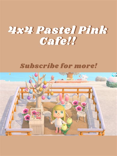Pastel Pink Cafe Mini Builds in ACNH