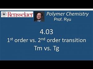 04.03 Tm (1st order transition) vs. Tg (2nd order transition)