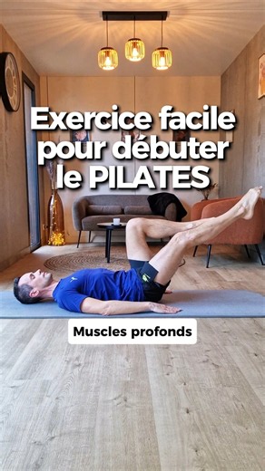 Exercice de PILATES pour débuter simplement ✨️ #pilates #abdos