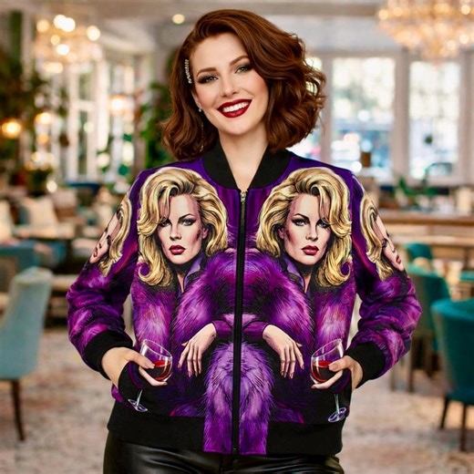 Kim Basinger Inspired 1980s Movie Star Batman Bomber Jacket - Etsy Canada