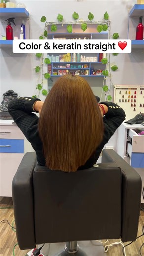 Keratin Straightening Services at Asha Beauty Salon