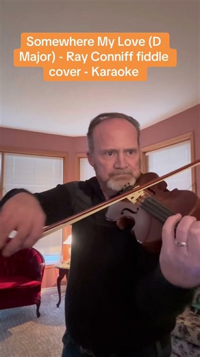 Somewhere My Love - Ray Conniff fiddle cover - Follow on IG: rodgergibbs.5 for full version