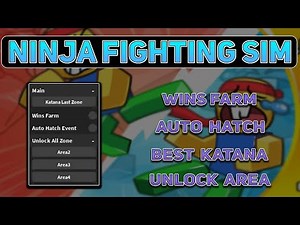 Ninja Fighting Simulator Script GUI / Hack - BEST KATANA + WINS FARM + HATCH PET & More | *PASTEBIN*