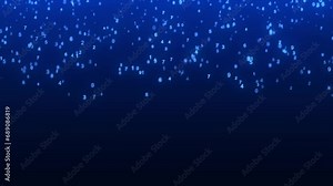 Matrix technology background. Cyber security with binary code. Rapidly falling randomly blue numbers. Decoding algorithms hacked software. Big data visualization. 3D rendering.