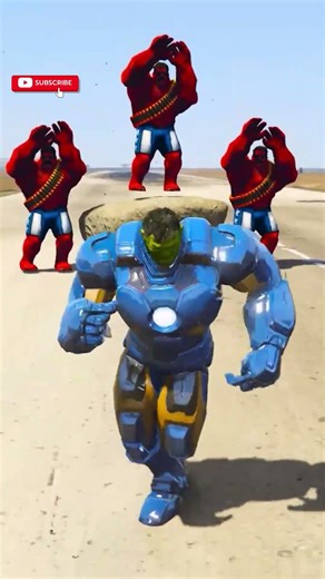 Jab Hulk Bana Iron Beast 😱🔥 #shorts #marvel #gta5