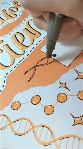 Portfolio cover idea #shorts #portfolio #assignment #coverpage #frontpage #lettering #art #diy
