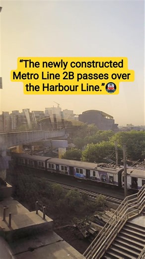 Elevated Metro Line 2B Over The Harbour Line 🚇 #shorts #amitravisuperhitvlogs