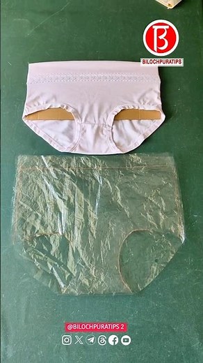 draw pictures when making underwear, look here, the underwear made in this way is simple