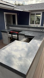 Concrete never looked this good 😎🔥 Carson project featuring our new polished countertop finish. . . . . #landscape #explorepage #viral #trending #banueloslandscaping #artist #explore #viralreels #trendingreels #artistsoninstagram | Angel Banuelos