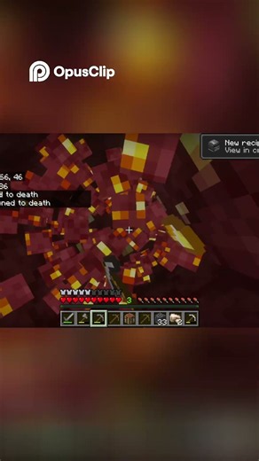 Epic Minecraft Lava Death Escaping the Inferno!