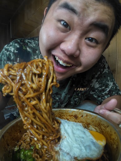 청양 짜파게티 Spicy Cheongyang Jjapagetti #mukbang #midnightsnack #korea #korean