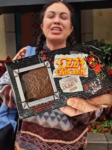 Tried the Ozzy Osbourne Chocolate Bat at Universal Studios Halloween Horror Nights Hollywood. 🦇🍫
