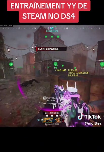 entraînement macro steam no ds4 #viral #warzone #shipment