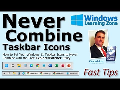 Now to Set Windows 11 Taskbar Icons to Never Combine with the Free ExplorerPatcher Utility