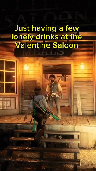 Haven't played red dead for a while so seeing friends in the lobby is exciting! #reddeadfriends #reddeadredemption2 #reddeadonline #valentinesaloon
