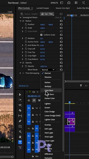 Car Text Reveal Effect Tutorial in Premiere Pro