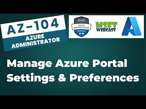 4. How to Manage Azure Portal Settings and Preferences | Azure Portal Tutorial