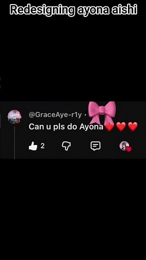 Redesigning ayona aishi!srry for bad quality #yan sim#yandere simulator #ayona aishi#yan#art