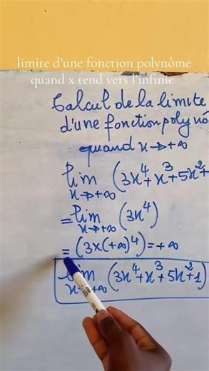 limites d'une fonction polynome