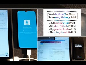 How to flash Samsung Galaxy A40 | upgrade firmware Android 9 to Android 10 | Odin3 #FlashingA40