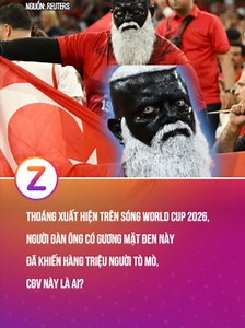 CĐV World Cup 2026 gương mặt đen gây chú ý trên sóng trực tiếp