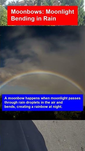 Moonbows: Moonlight Bending in Rain
