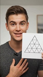 How Many triangles Can You Find? 👀 Only Sharp Eyes Get This! #shorts