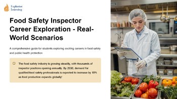 Food Safety Inspector Career Exploration - Real-World Scenarios Lesson Grades 4-