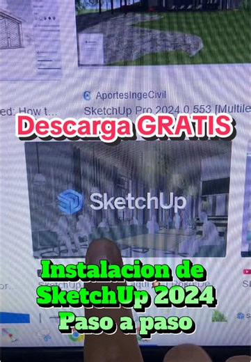 Descarga e Instalacion de sketchup 2024 gratis Free