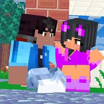 Kiss of Meme Minecraft Animation : Arron And Aphmau #minecraftshorts #shortvideo