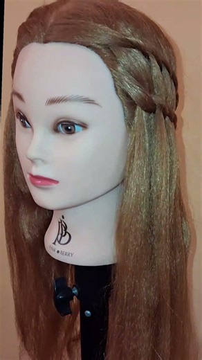 double waterfall braid beautiful hairstyle 😍 ✨️ @mariamspalette #eyemakeup #hairstyle #hairstyle