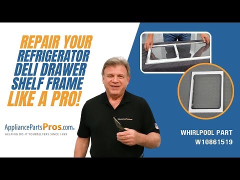 How To: Replace: Whirlpool/KitchenAid/Maytag Refrigerator Deli Drawer Shelf Frame W10861519