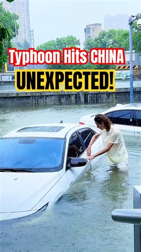 HISTORIC Typhoon Hits CHINA ’s Jiangsu province 🌊 #China #Typhoon