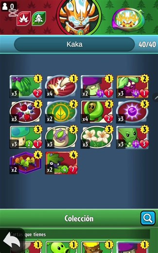 acá dejo mi mazo que tal es? #pvzheroes